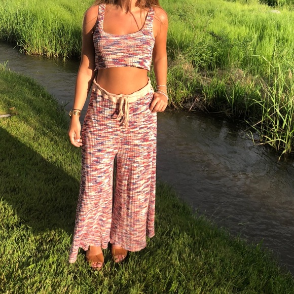 FREEPEOPLE KNIT PINK SET - Picture 1 of 7